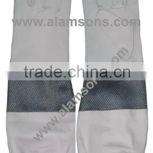 High Quality Leather Beekeeping Gloves / Gloves for Beekeepers With Mesh for Ventilation thumbnail-1