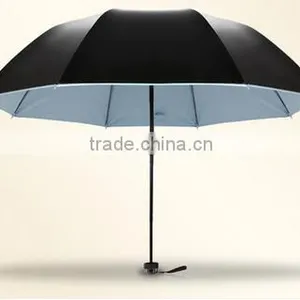 Taffeta Black White Silver Umbrella Fabric thumbnail-2