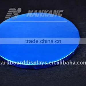 Wholesale Food Packaging Containers Rounded Cake Boards Blue thumbnail-1