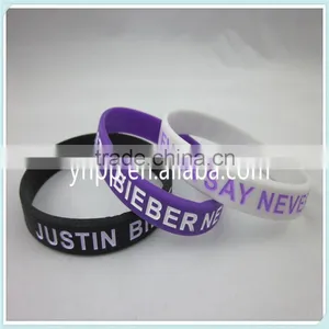 Bulk Cheap Promotional Silicone Wristband Bracelet, Debossed Logo thumbnail-2