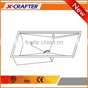 Brushed Surface Treatment Single Bowl Drainboard Stainless Steel Kitchen Sink With Competitive Price thumbnail-3