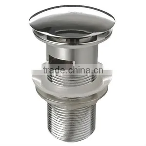 CHROME BASIN SINK TAP PUSH BUTTON POP UP WASTE PLUG thumbnail-1