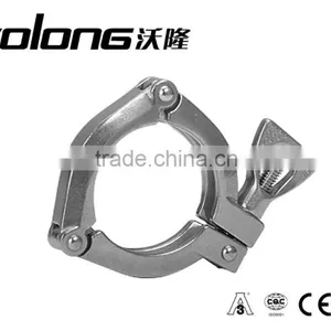 Stainless Steel Sanitary Fitting 3A -13MHHS Three-Piece Clamp thumbnail-1