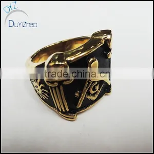 Fashion Customized Gold Plated Military Ring Navy Ring Army Rings thumbnail-1