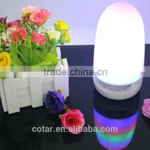 2016New Portable Wireless Bluetooth LED Light Lamp Speaker Built-in FM Radio With Hands-free Calls thumbnail-1