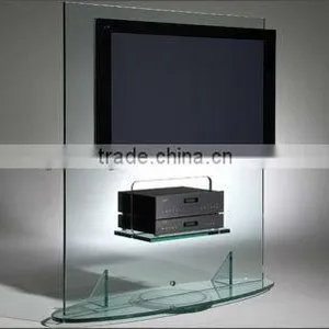 Modern Hot Bending Glass Tempered Glass TV Stand for Living Room thumbnail-4