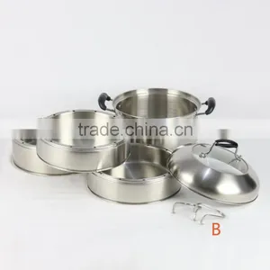 Multi-user-4 Layers Energy Efficiency Steamer Pot With Combined Lid Energy-saving thumbnail-6