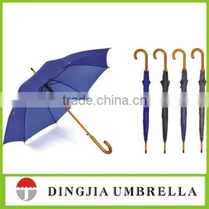High Quality Wooden Visor Straight Umbrella thumbnail-1