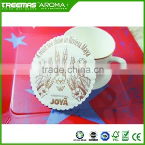 Enviromental Paper Coasters for One Time Use With Logo Printing thumbnail-2