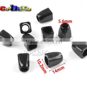 7/32"(5.6mm) Hole Plastic Black Cord Bell Ends Stopper For Sportwear Backpack Strap Garment Accessories #FLS159-B thumbnail-1