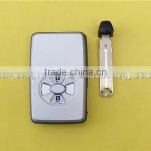 Uncut Emergency Key 2 Buttons Smart Remote Key Blank for Toyota Avalon Color Silver thumbnail-2