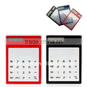 8 DIGIT TRANSPARENT TOUCH SCREEN CALCULATOR thumbnail-1
