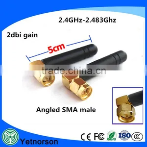 Rubber Duck 2.4g Wireless Router Antenna 2dbi With SMA Male Connector thumbnail-6