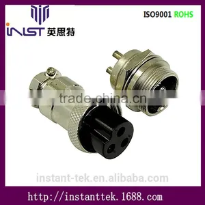 INST GX19 5pin Metal Srcew Waterproof Airplug Connector thumbnail-1
