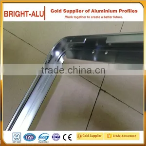 6000 Series Silver Anodized Aluminum Extrusion 90 Degree Bend Frame Profile thumbnail-1