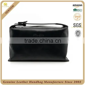 Guangzhou Custom 100% Cowhide Yak Leather Men Clutch Bag Men Leather Wallet OEM Wholesale Leather Clutch Bag for Men thumbnail-1