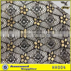 Nylon Gold Lace Fabric in Fashion Design thumbnail-1