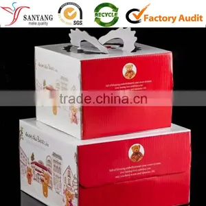 Glossy Lamination 3 Layers Foldable Corrugated Box for Cake thumbnail-3