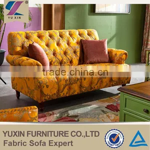 Modern Orange Modular Sofa thumbnail-2