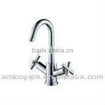 Amico Double Handle Single Hole Basin Faucet thumbnail-1