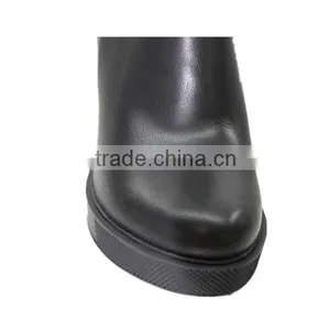 Lady's Rivet Black PU Boots Women Boots thumbnail-5