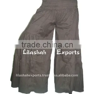 2843 Cotton Trouser Casual Palazzo Pants Women Clothes Garments Palazzo Pants thumbnail-1