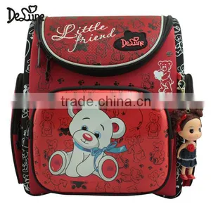 600D Girls School Bags for Kids Cartoon Bear School Backpack thumbnail-1