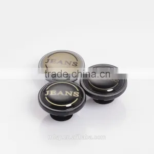 Fashion Man Clothing Zamak Button Silver Jeans Button Name Clothes Button thumbnail-5