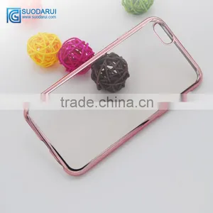 Hot Luxury Ultra Slim Plating Crystal Tpu Case Covers for Apple Iphone 6 6s thumbnail-4