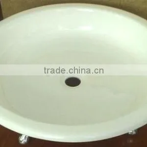 Round Cast Iron Enamel Shower Tray thumbnail-1