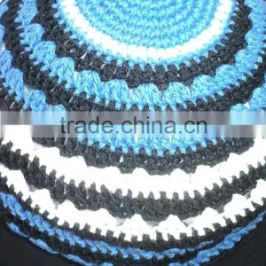 Jewish Kippah Hat Yamaka Hat Skull Cap / 100% Cotton Hand-made Muslim Caps thumbnail-5