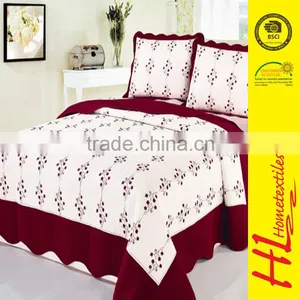 OKTEX 100 Approved Elegant Bedspreads,full Fitted Bedspreads,satin Bedding Set thumbnail-1
