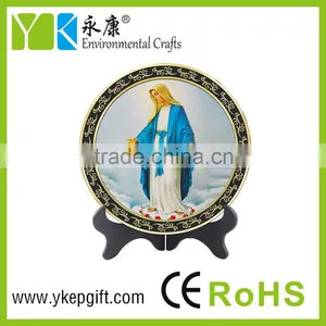 Virgin Mary Images Antique Religious Catholic Wholesale Plate Shape thumbnail-1