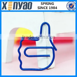 Hight Quality Promotional Gifts Custom Logo Metal Hand Thumb Shape Paper Clips thumbnail-1