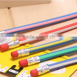 Colorful Magic Bendy Flexible Soft Pencil With Eraser For Kids Student School Office thumbnail-3