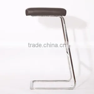 High Polished Stainless Steel Bar Stool Modern Designer Stool Reproduction thumbnail-1