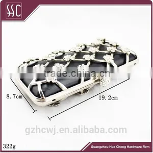 19.2*8.7cm Traditional Clutch Bags & High Quality Metal Clutch Box Frame thumbnail-1