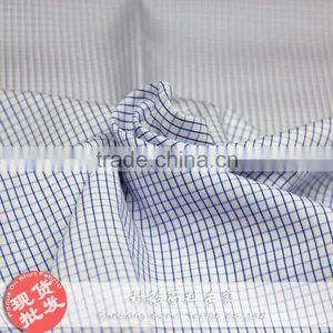 Smooth Touch Mircofiber Polyester&recovered Fibre Plaid Workwear Shirt Fabric thumbnail-4