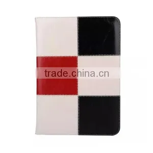 Accept Small Qty Factory Handheld Fashion Grid Leather Tablet Cover for Ipad Air 2 thumbnail-2