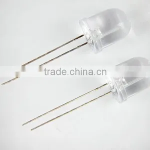 Round Head Water Clear Lens Green Led 10MM thumbnail-2