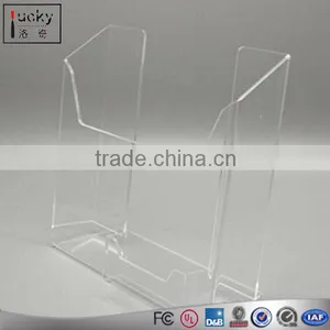Custom Clear Acrylic Folder /document/ Office Brochure Rack With Business Card Pocket thumbnail-2