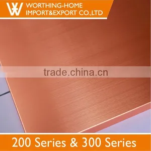 Trade Assurance Hair Line Finished 304 Stainless Steel Sheet of Color Stainless Steel Sheer thumbnail-3