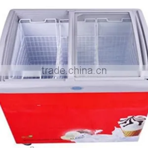 Sliding Glass Door Chest Freezer,curved Glass Chest Showcase thumbnail-4