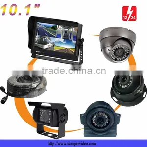 10.1 Inch Car Quad Monitor Automobile Dashboard Monitor With 4 Video Input thumbnail-1