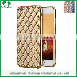 High Quality 100% Smooth Edges Electroplating TPU Transparent Clear Back Mobile Phone Case Cover for IPhone 6 / 6s thumbnail-1