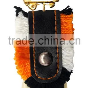 1.2''mini Metal Cow Bell With Logo Printed and Keyring Leather Strap as Souvenirs thumbnail-3