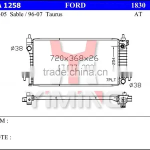Radiator for Fordd Sable 96-05 , Taurus 96-07 AT thumbnail-1