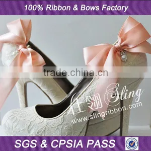 Handmade Shoe Decoration Bowknot Cheap Silk Ribbon thumbnail-1