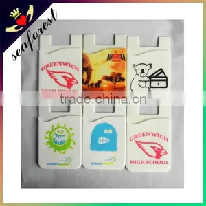 OEM Promotional Silicone Cell Phone Back Adhersive Card Holder thumbnail-2