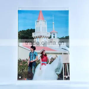 T Shape Clear Acrylic A4 Desk Sign Display Holder Wholesale thumbnail-2